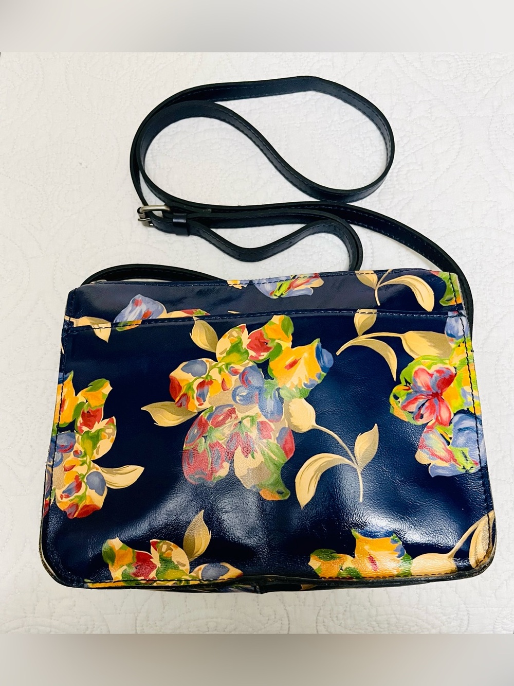 PATRICIA NASH HARPER TOTE “LA FLEUR” CROSSBODY BAG LiKE NEW CONDITION - Picture 2 of 15